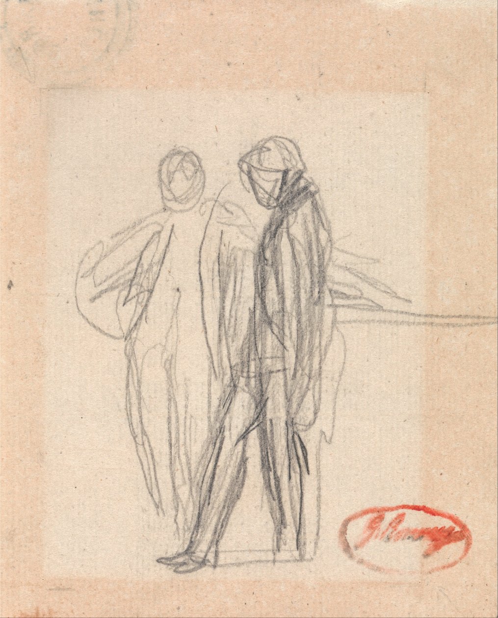 Duas figuras de pé de George Romney