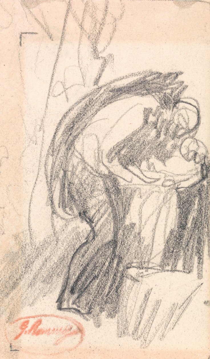 Indivíduo não identificado: um homem com uma criança de George Romney