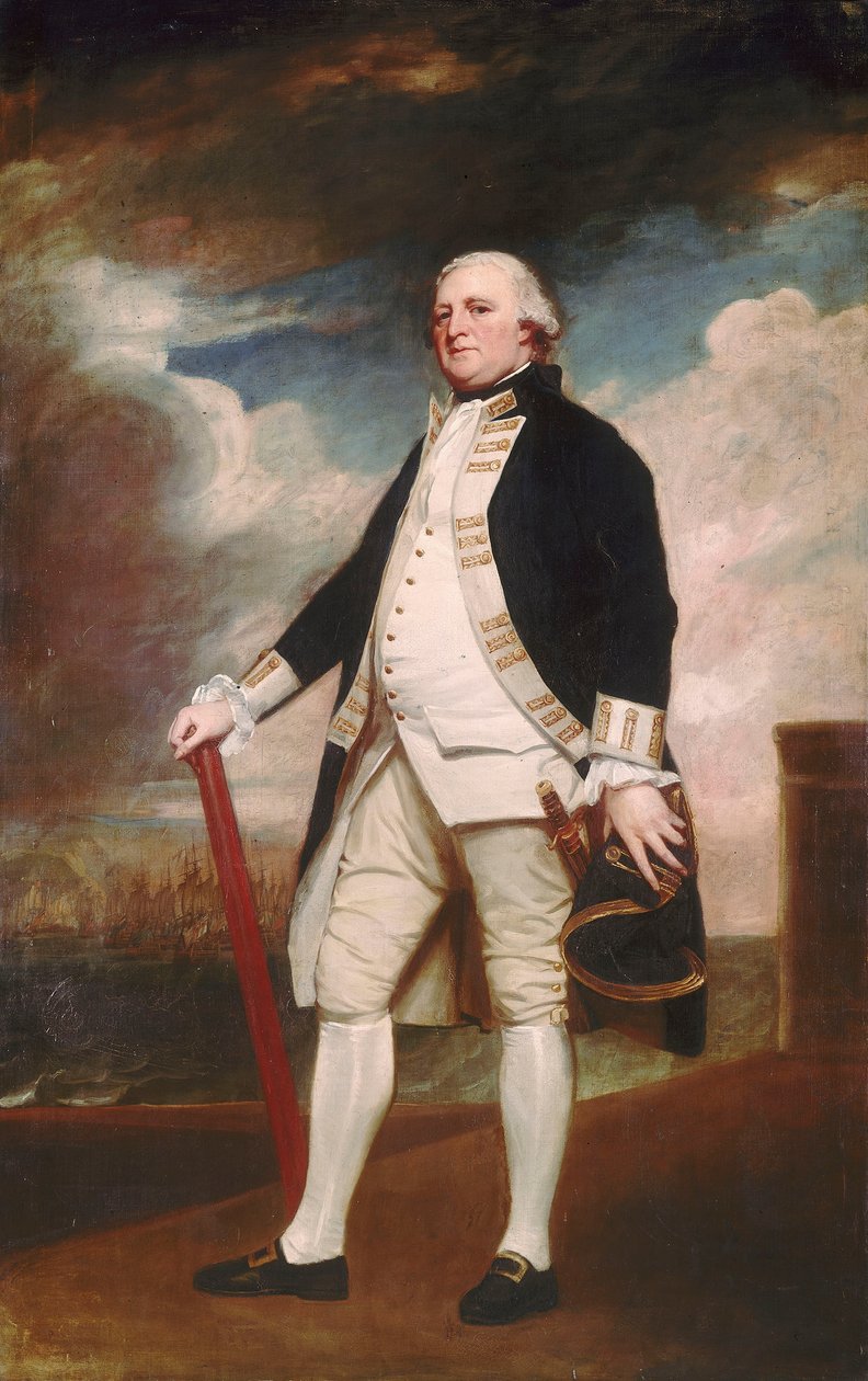 Vice-almirante George Darby (cerca de 1720-1790) de George Romney