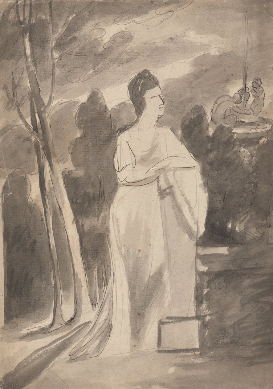 Mulher numa coluna de George Romney