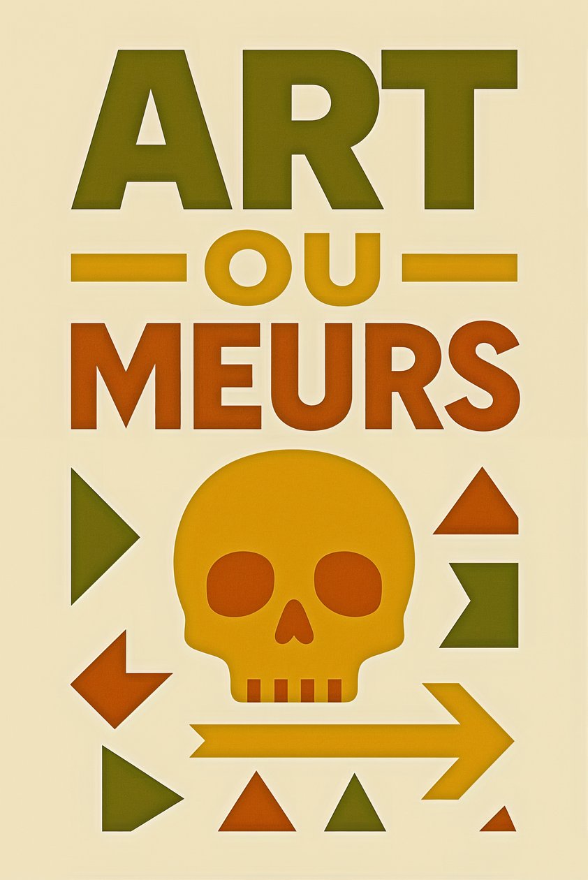 Art or Die-French, 2024 (acrílico sobre tela) de George Rosaly