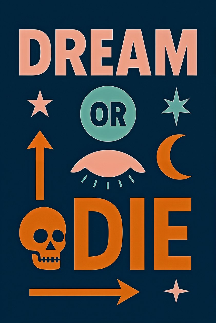 Dream or Die, 2025 (acrílico sobre tela) de George Rosaly