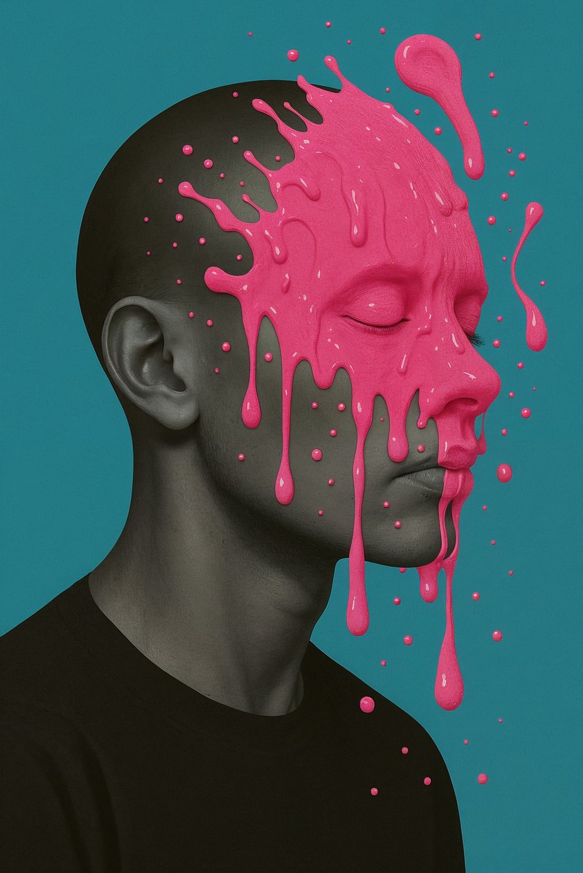 Glossed Over, 2025 (acrílico sobre tela) de George Rosaly