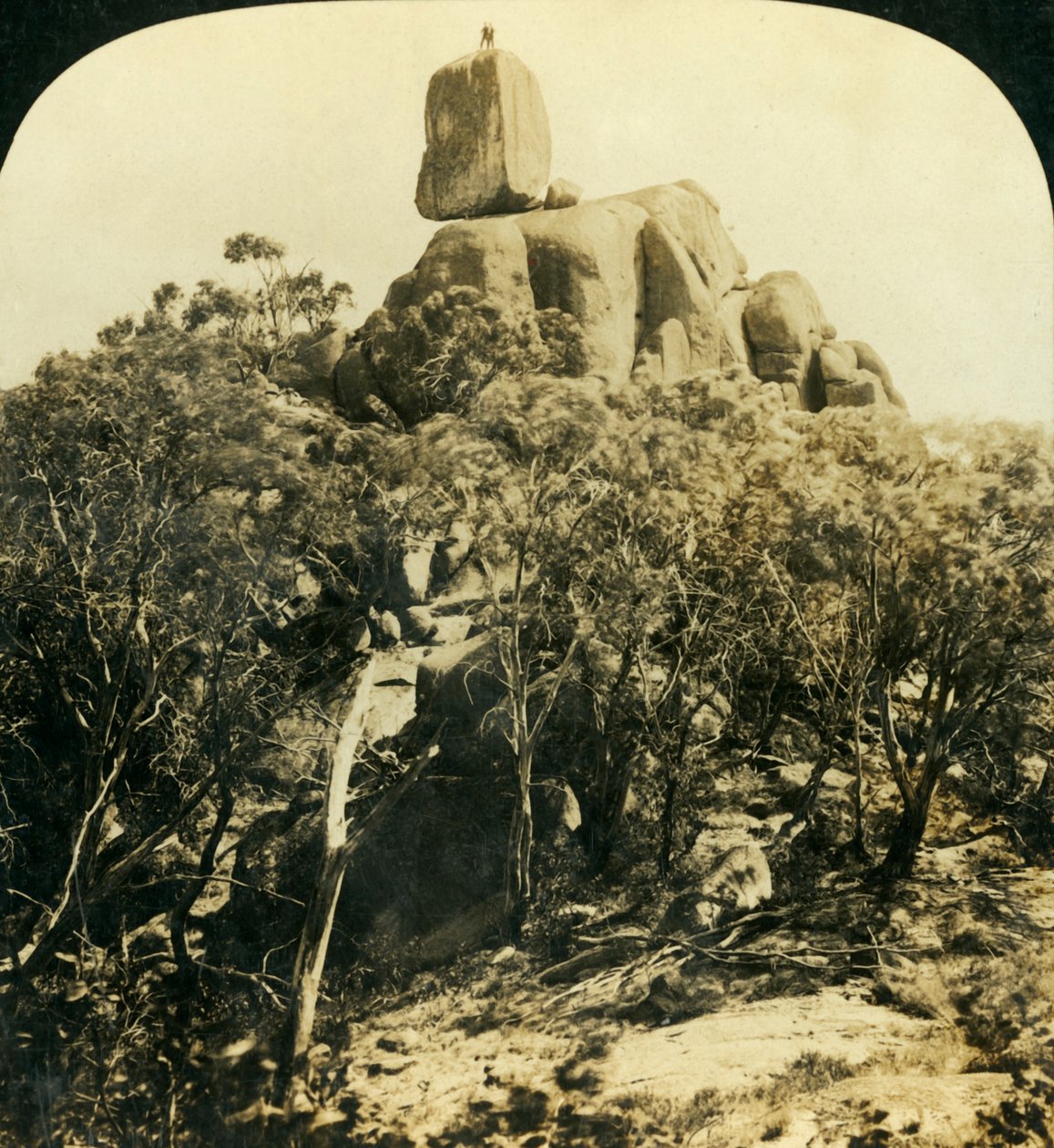 The Look-Out Rock, Buffalo Ranges, Victoria, Austrália, c1909. de George Rose