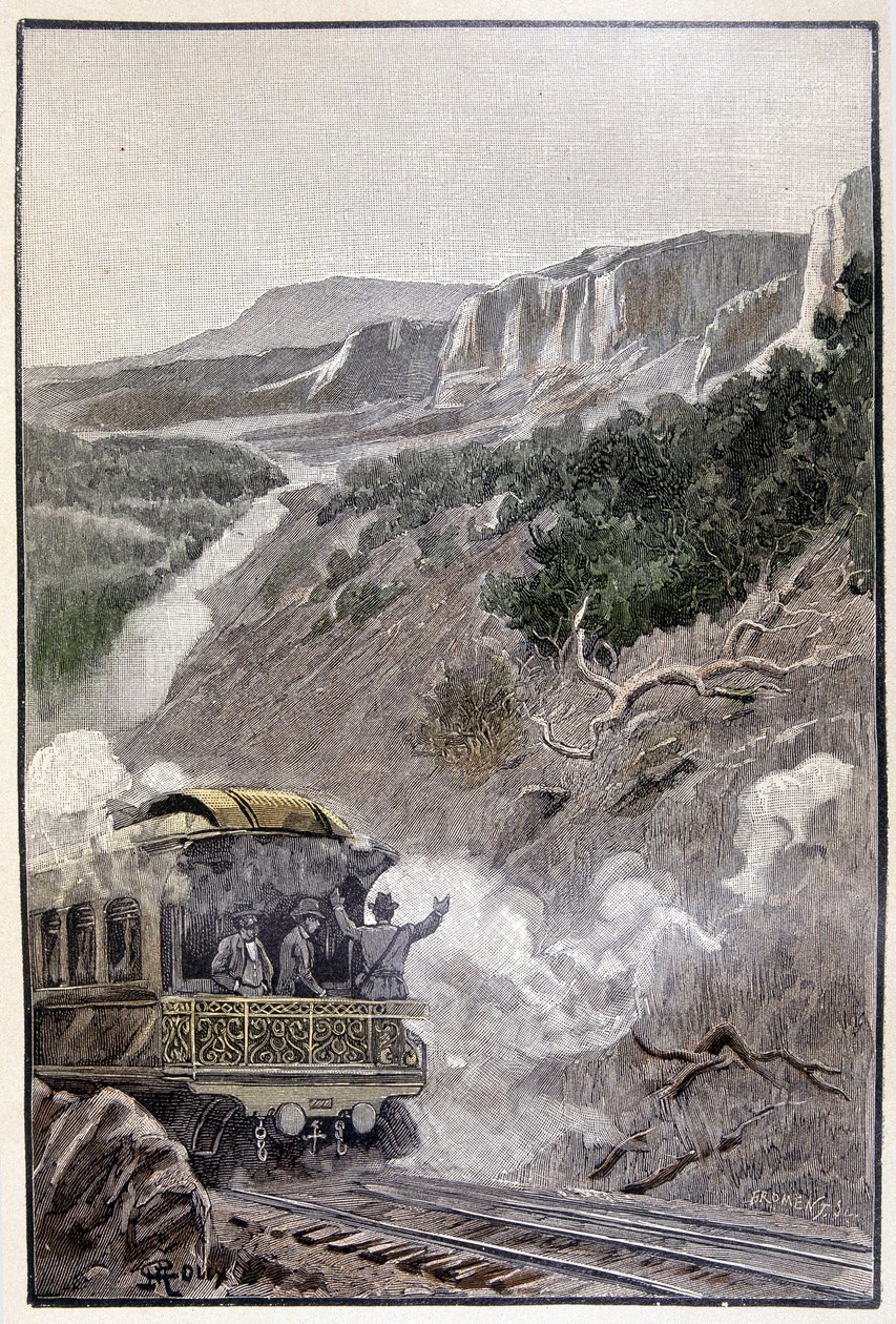 Foi tão bonito quanto o Parque Nacional do Wyoming (página 285) em "The Testament of an Eccentric", de Jules Verne de George Roux