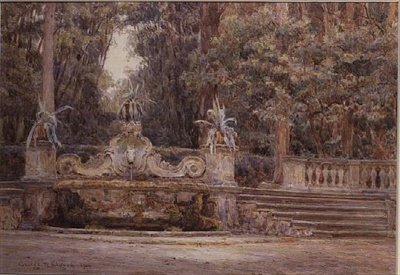 No Bosque, Villa Corsini, Florença de George Samuel Elgood