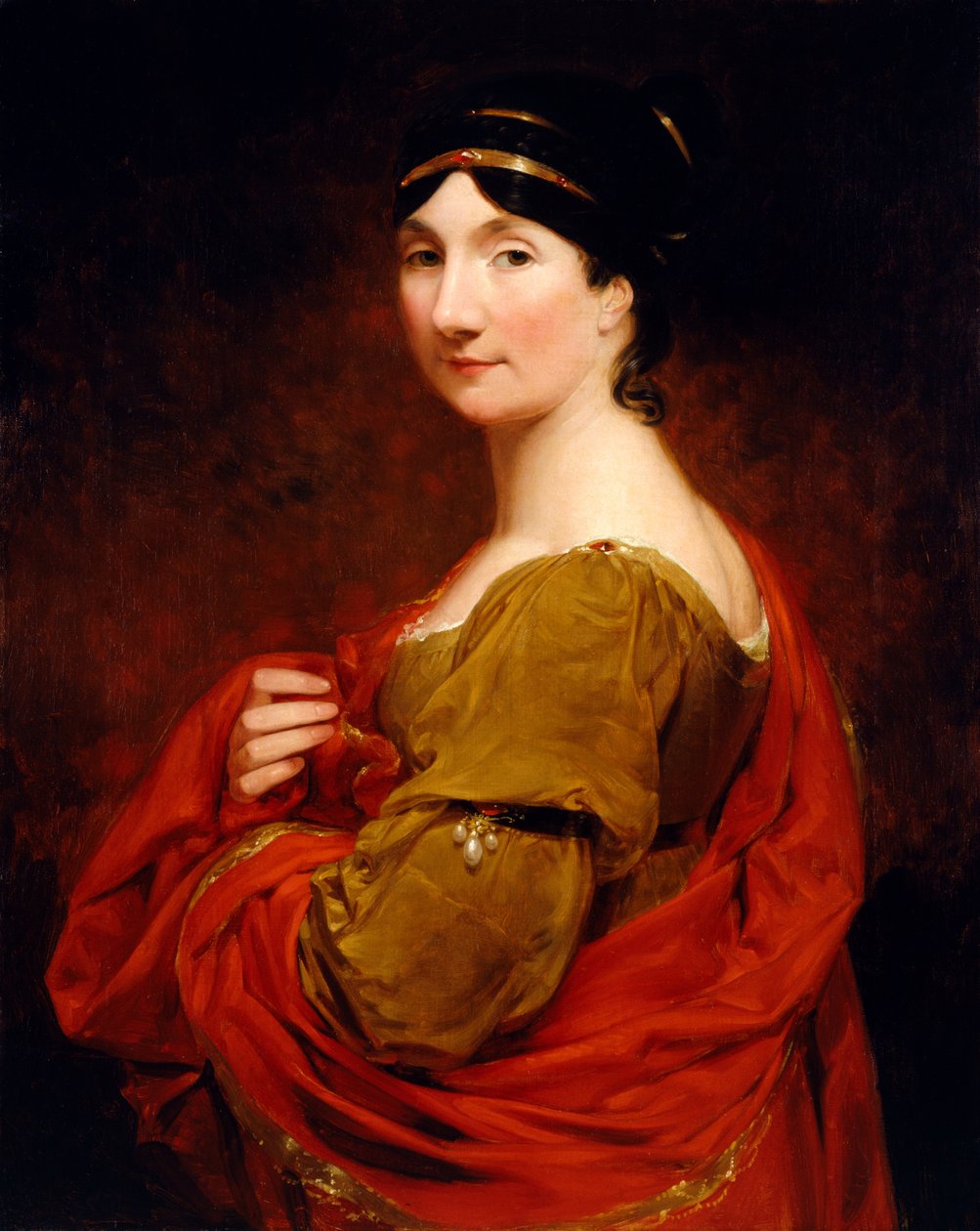 Frederika, Condessa de Mansfield (óleo sobre tela) de George Sanders