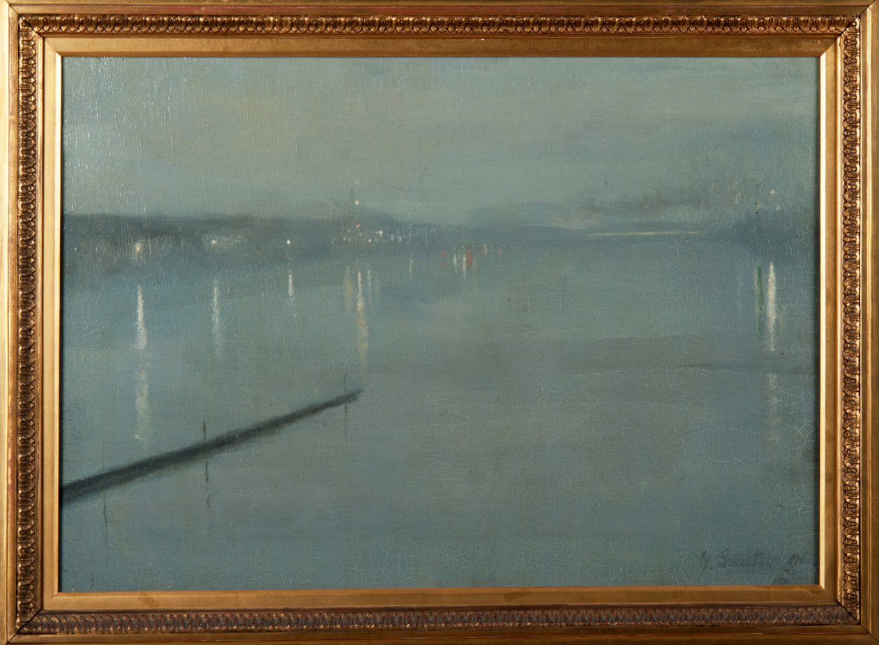 Dordrecht, Holanda, à noite de George Sauter