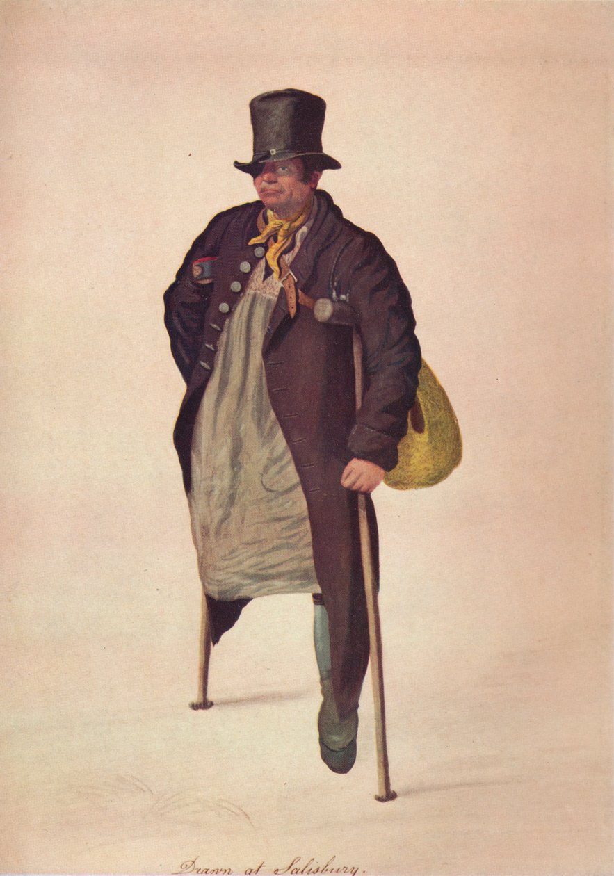 Desenhado em Salisbury, c1800 de George Scharf