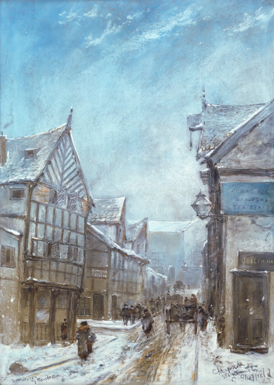 Velho Cheapside, Warrington, 1864 de George Sheffield
