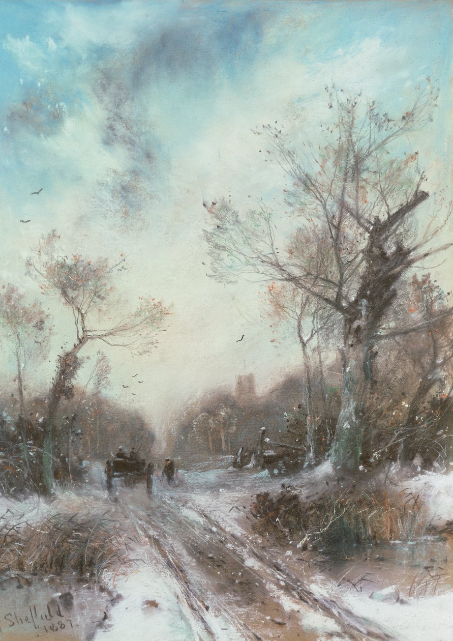 Paisagem de inverno de George Sheffield