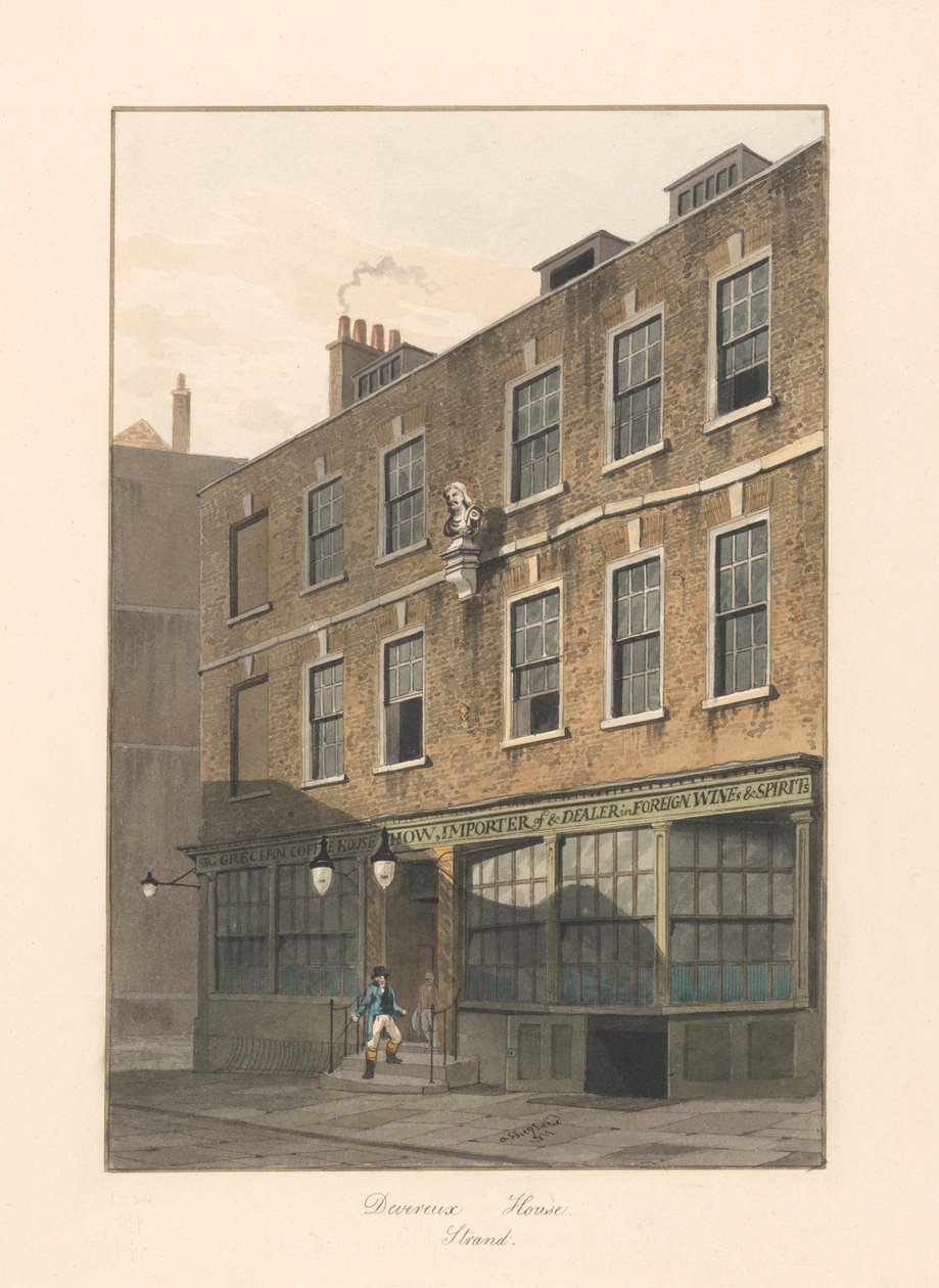 Devereux House, the Strand, Londres de George Shepheard