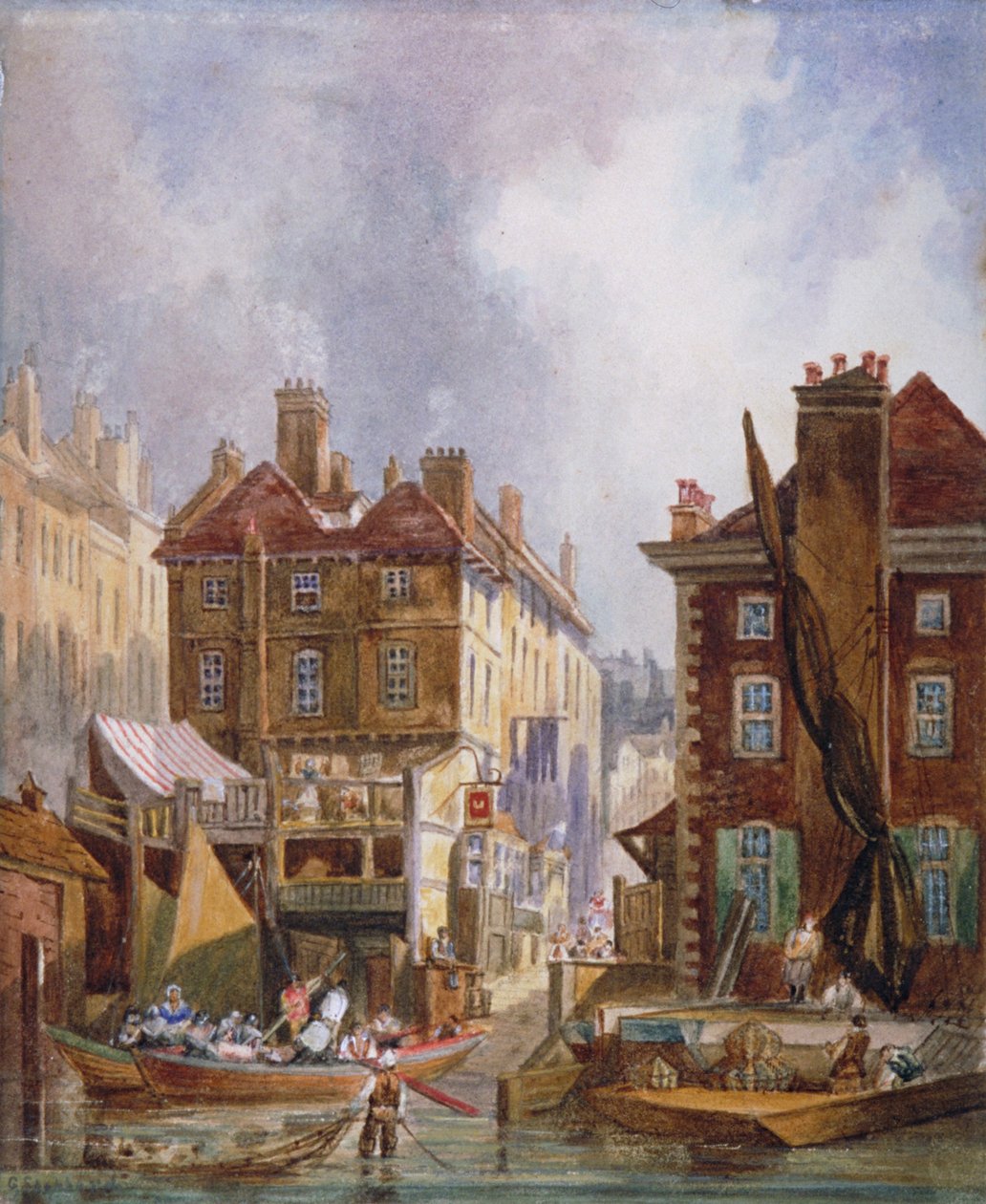Hungerford Market, Westminster, Londres, c1810. de George Shepheard