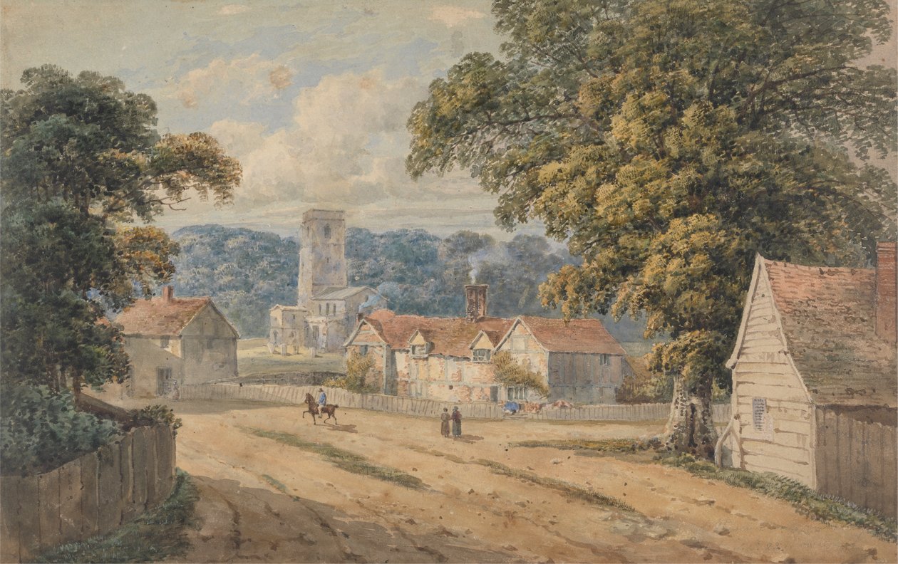 A Vila de Aldbury, Hertfordshire de George Shepheard