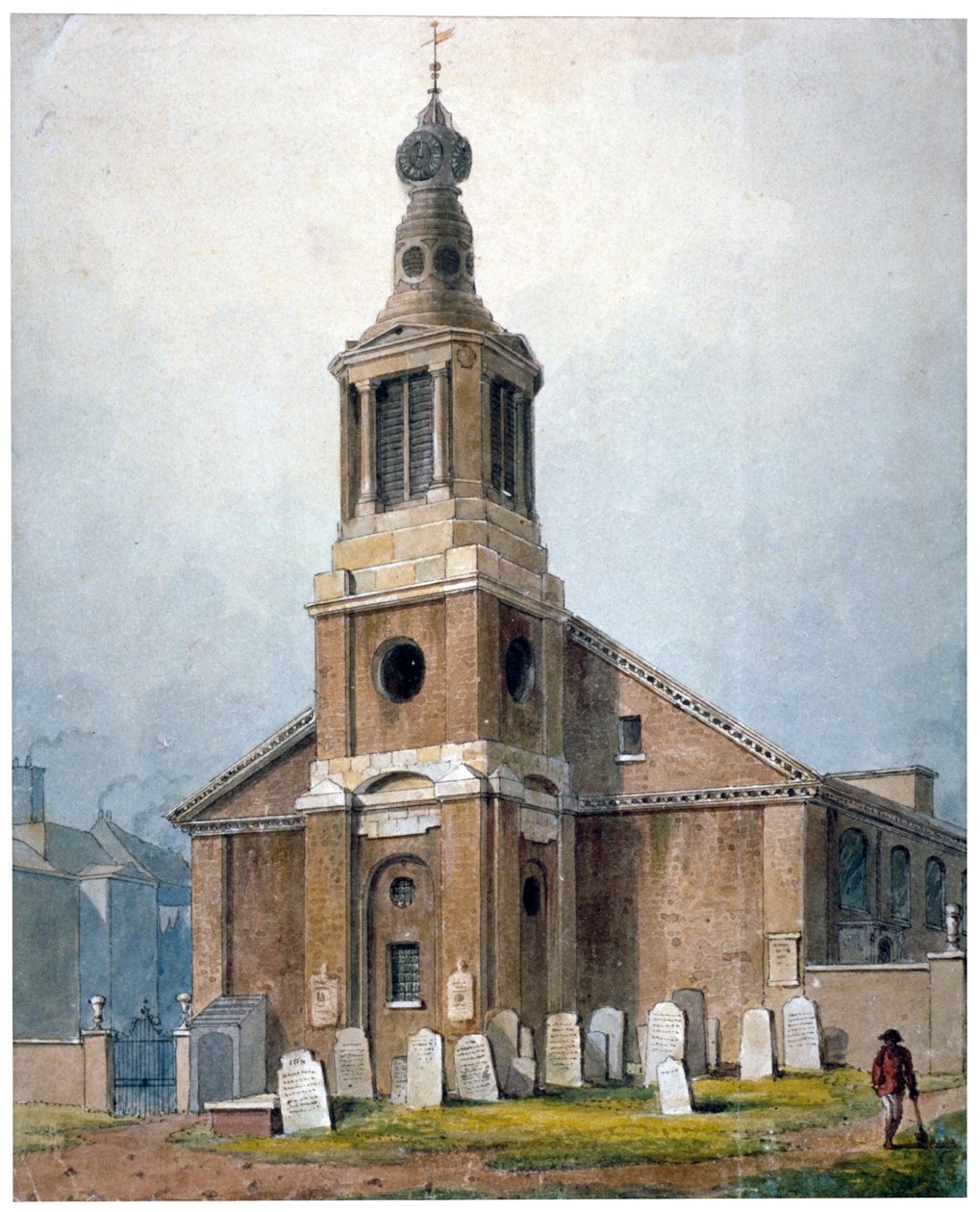 Igreja de St Anne, Dean Street, Soho, Londres, 1828 de George Shepherd