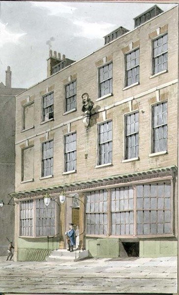 Café Grego, Devereaux Court, 1809 de George Shepherd