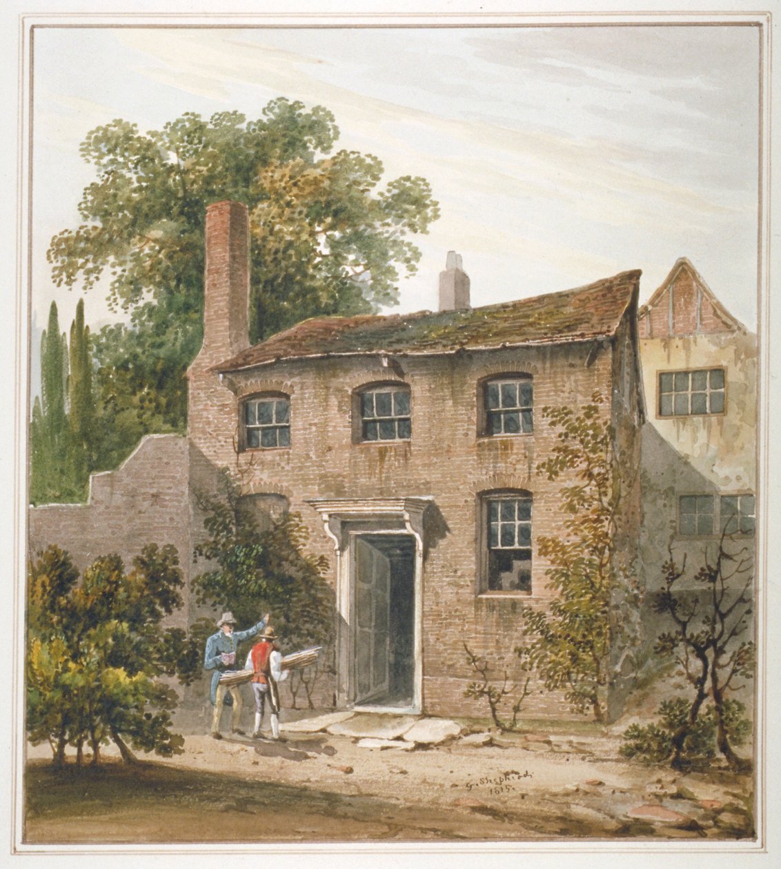 Casa em Holborn, Londres, 1815 de George Shepherd