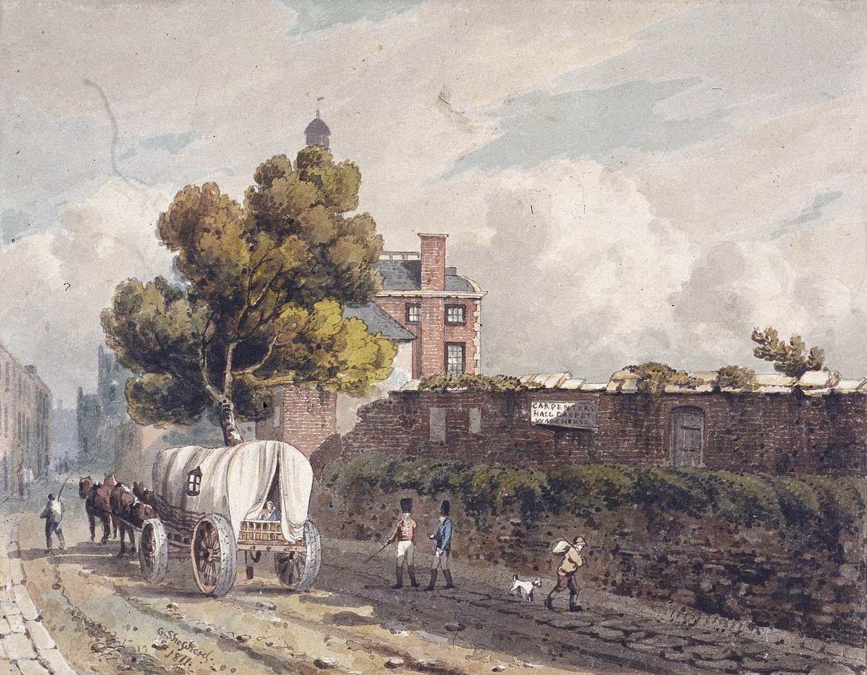 Muro de Londres, Londres, 1811 de George Shepherd