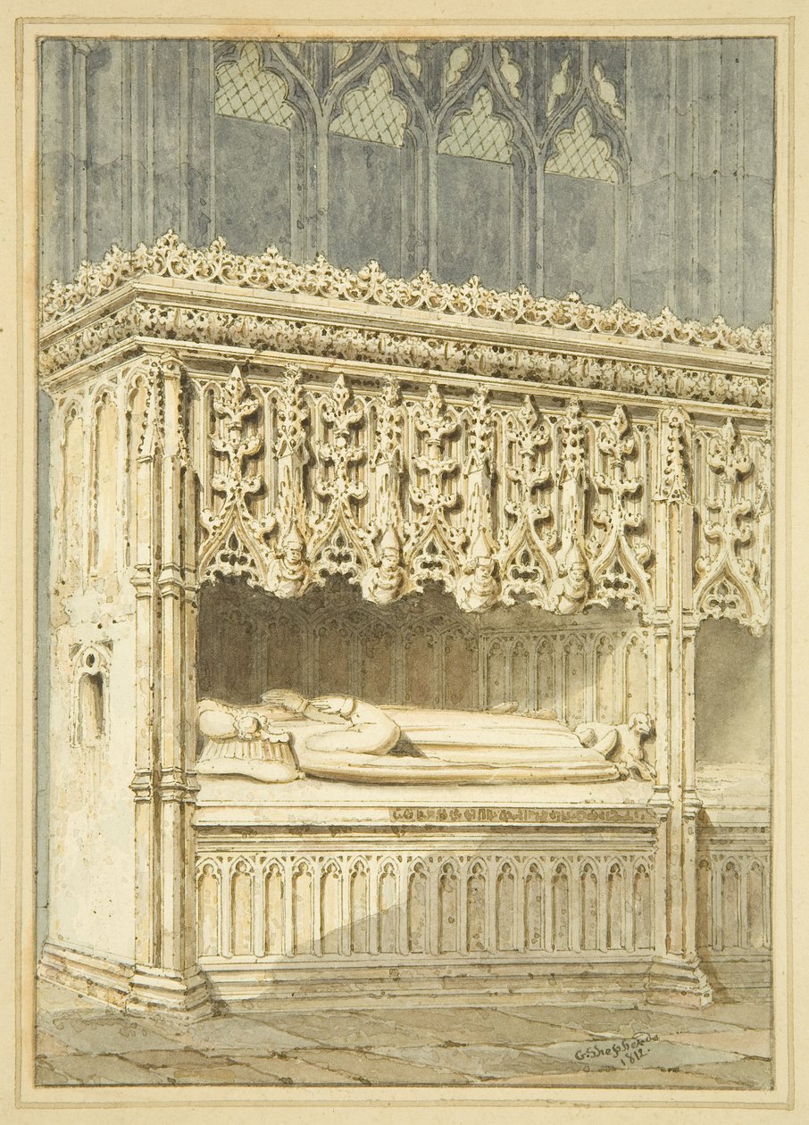 Monumento a Sir Thomas Mede em St Mary Redcliffe de George Shepherd