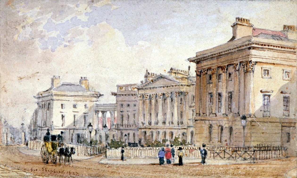 Vista de Clarence Terrace em Regent