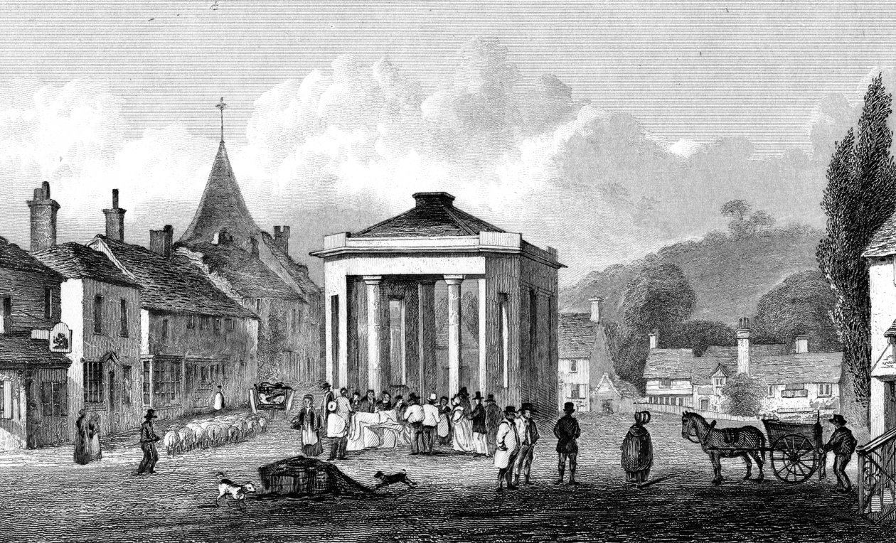 Westerham, Kent, gravado por H. Adlard, 1832 de George Shepherd