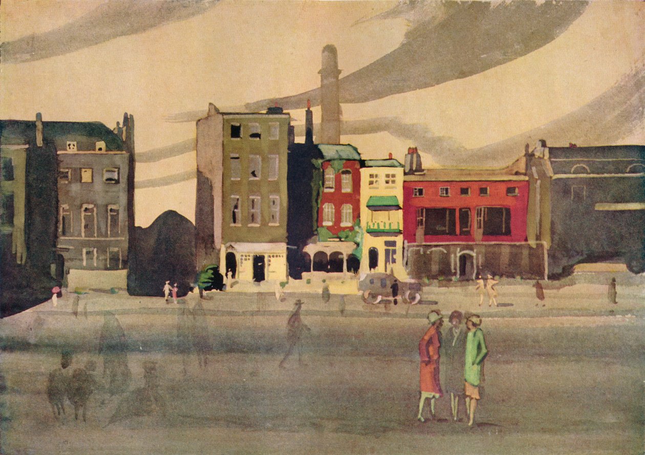 Londres na primavera, século XIX, 1938 de George Sheringham