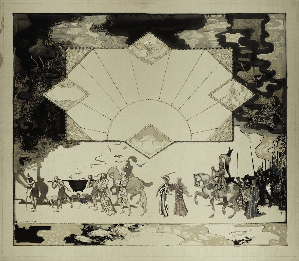 O Painel do Mabinogian, No. 10, de George Sheringham