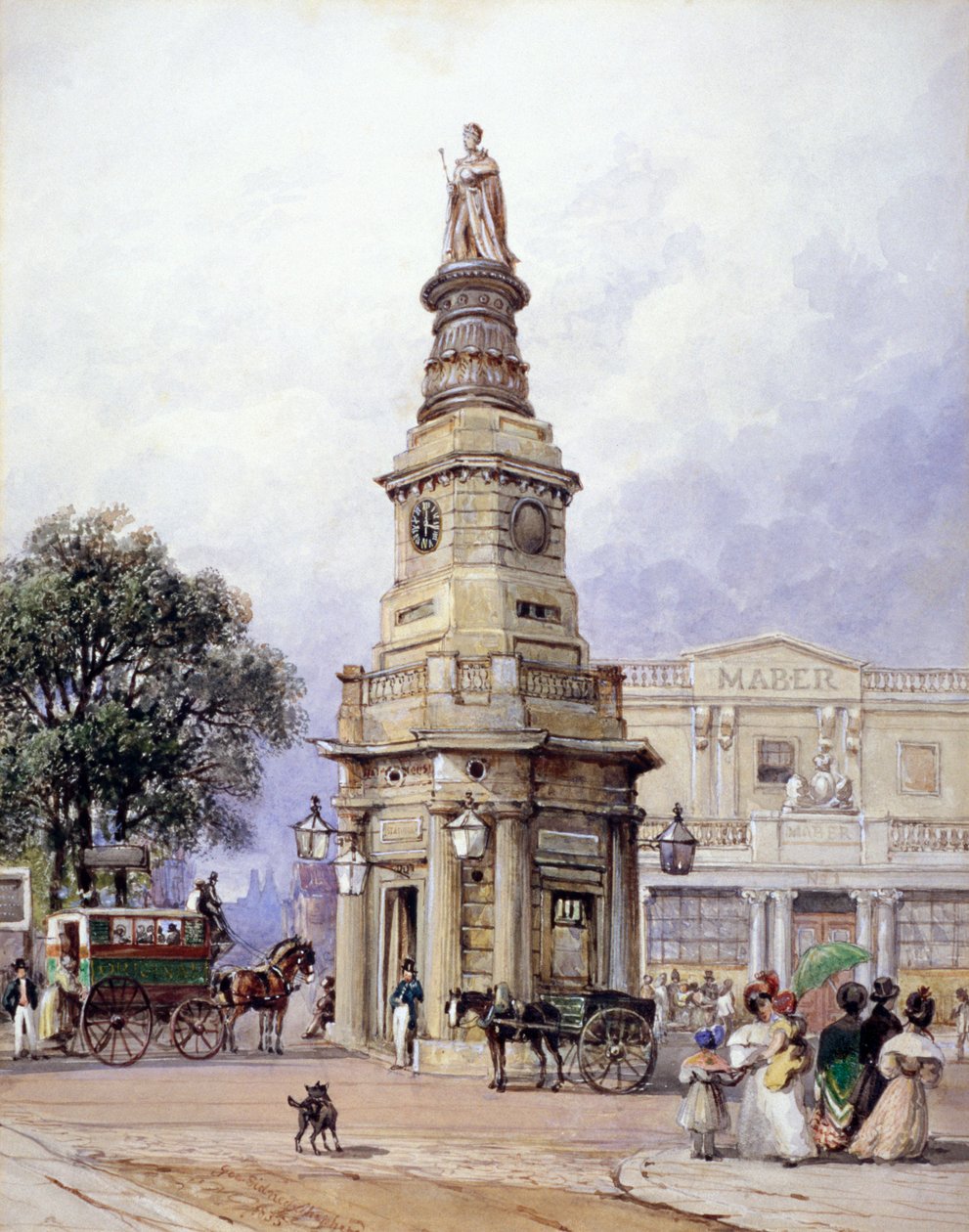 Monumento a George IV, Battle Bridge agora King