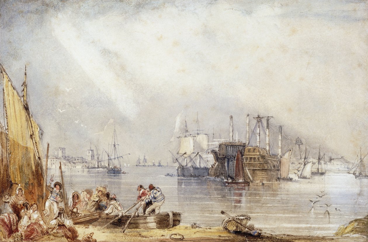 Porto de Portsmouth de Gosport, de George Sidney Shepherd