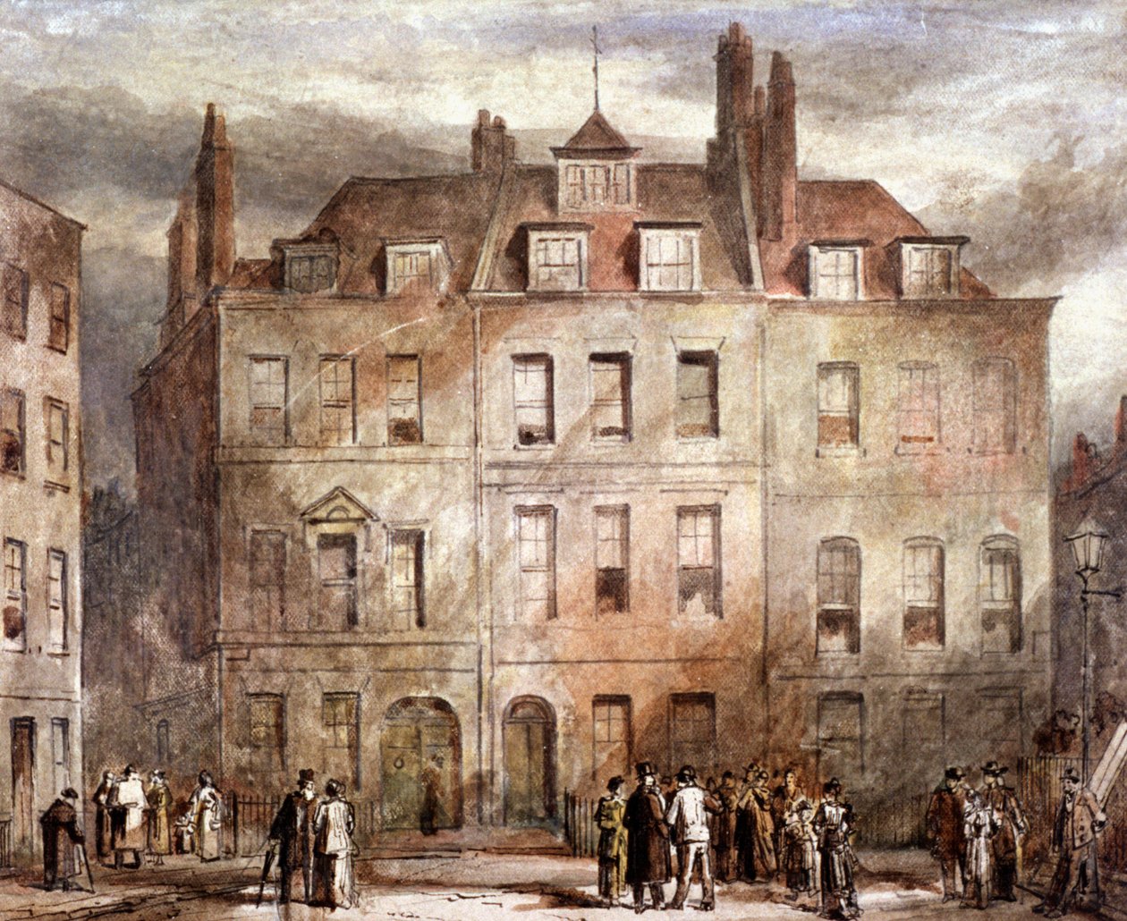 Sheriffs Court, Red Lion Square, Holborn, Londres, c1828 de George Sidney Shepherd