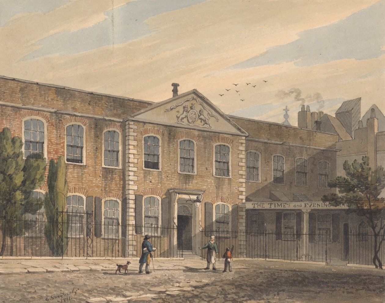 The Times and Evening Mail Office de George Sidney Shepherd