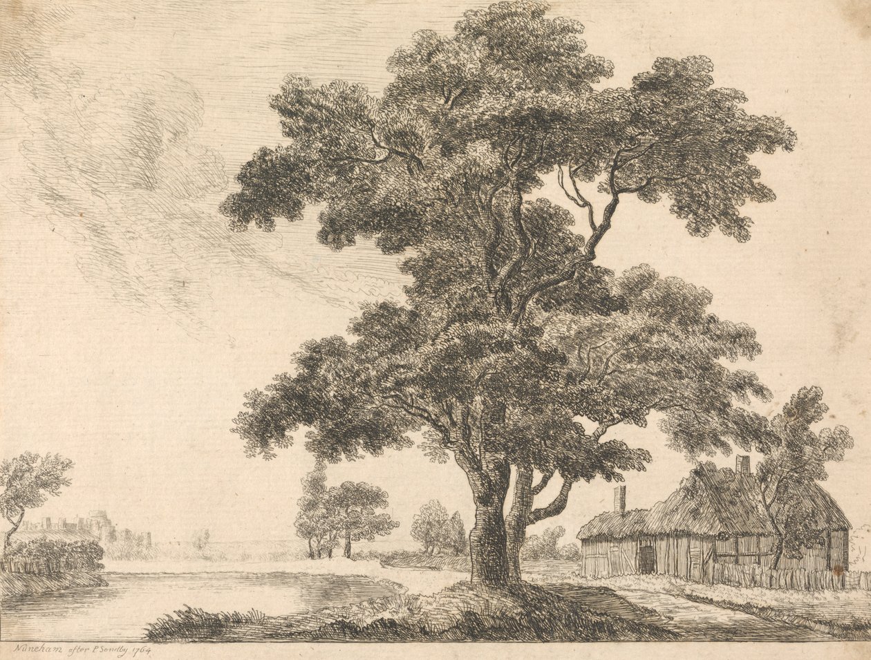 Paisagem com Castelo de Windsor de George Simon Harcourt