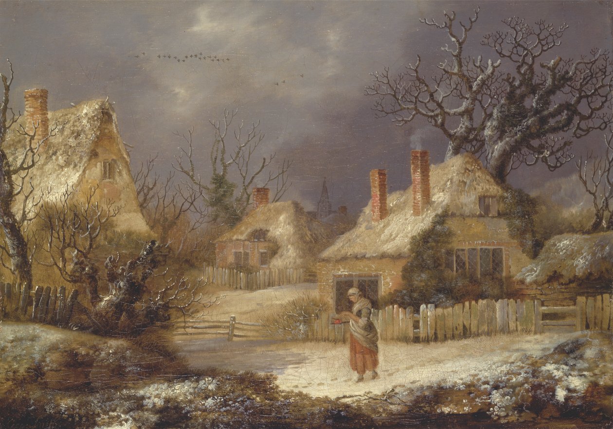 Uma Paisagem de Inverno de George Smith