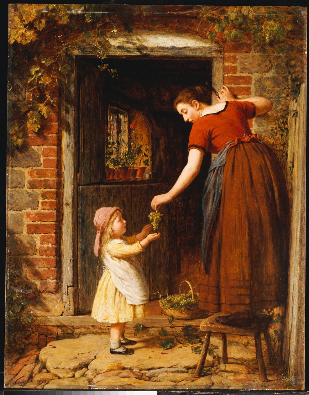 Recolhendo as uvas, 1875 de George Smith