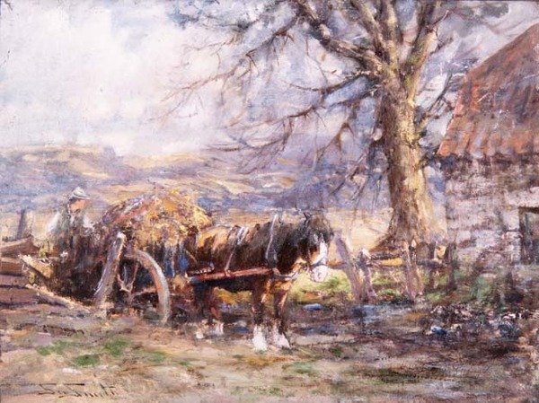 Carregando o carrinho (quadro) de George Smith