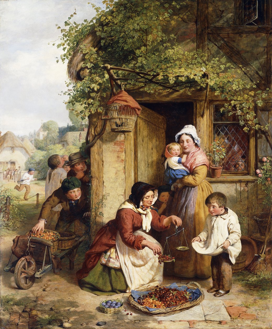 O vendedor da cereja, 1856 de George Smith