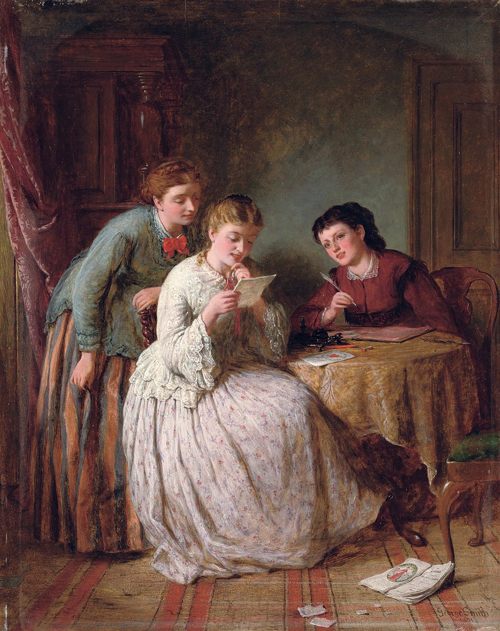 A véspera de São Valentim, 1871 de George Smith