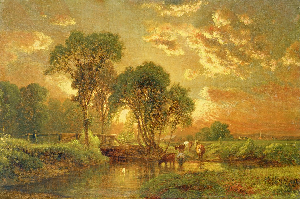 Medfield, Massachusetts de George Snr. Inness