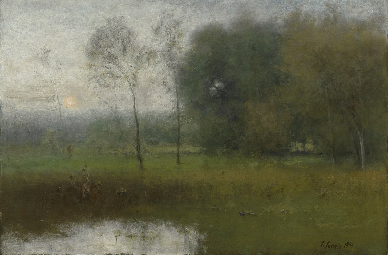 Paisagem de Nova Jersey, 1891 de George Snr. Inness