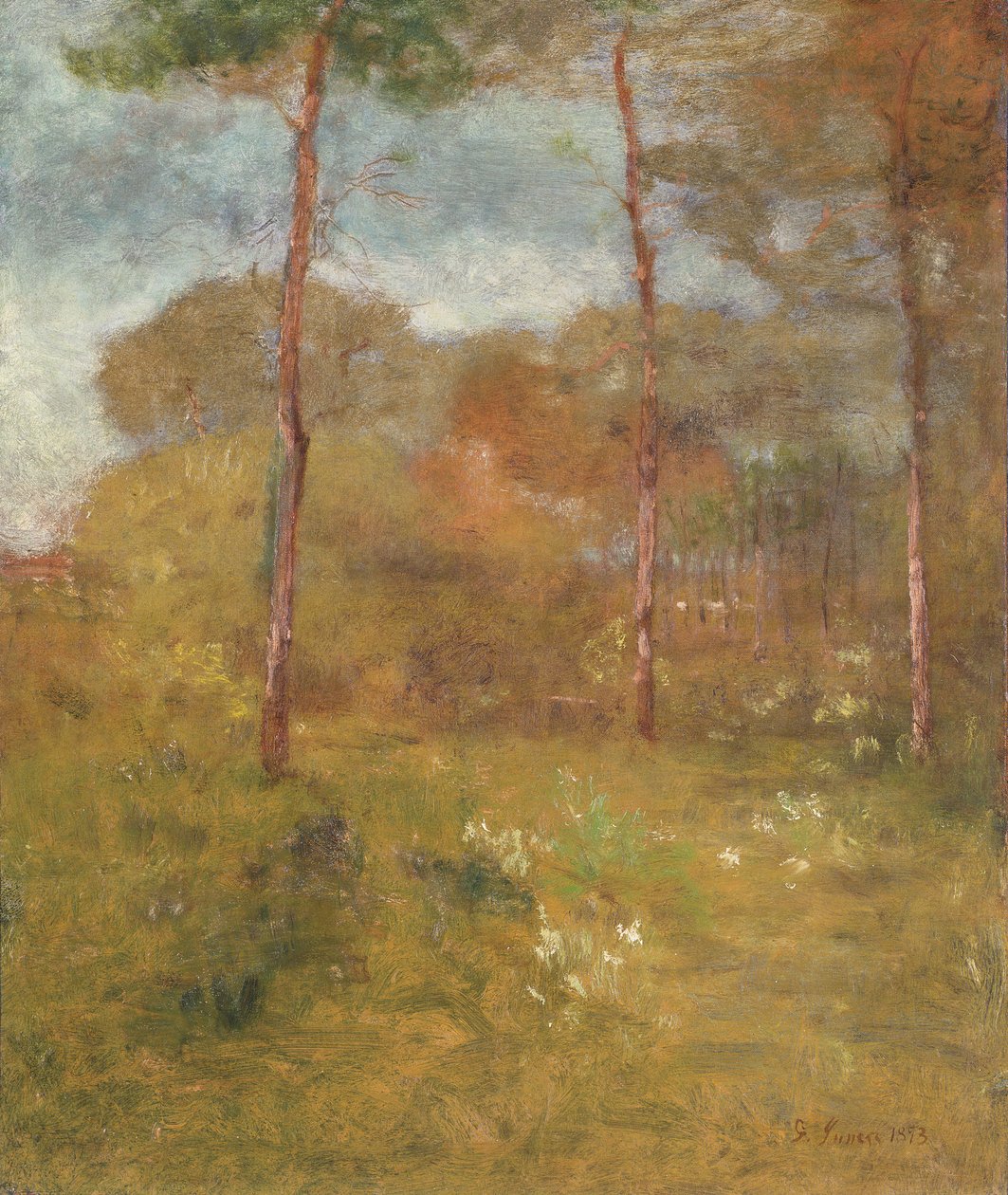 Orange Road, Tarpon Springs, c.1893 (óleo sobre tela) de George Snr. Inness