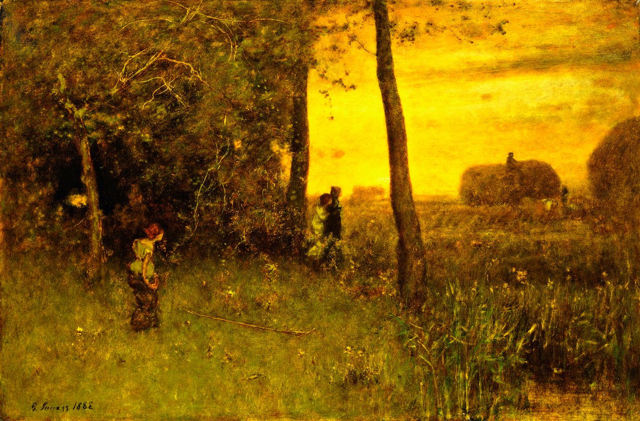 Os Banhistas, 1888 de George Snr. Inness