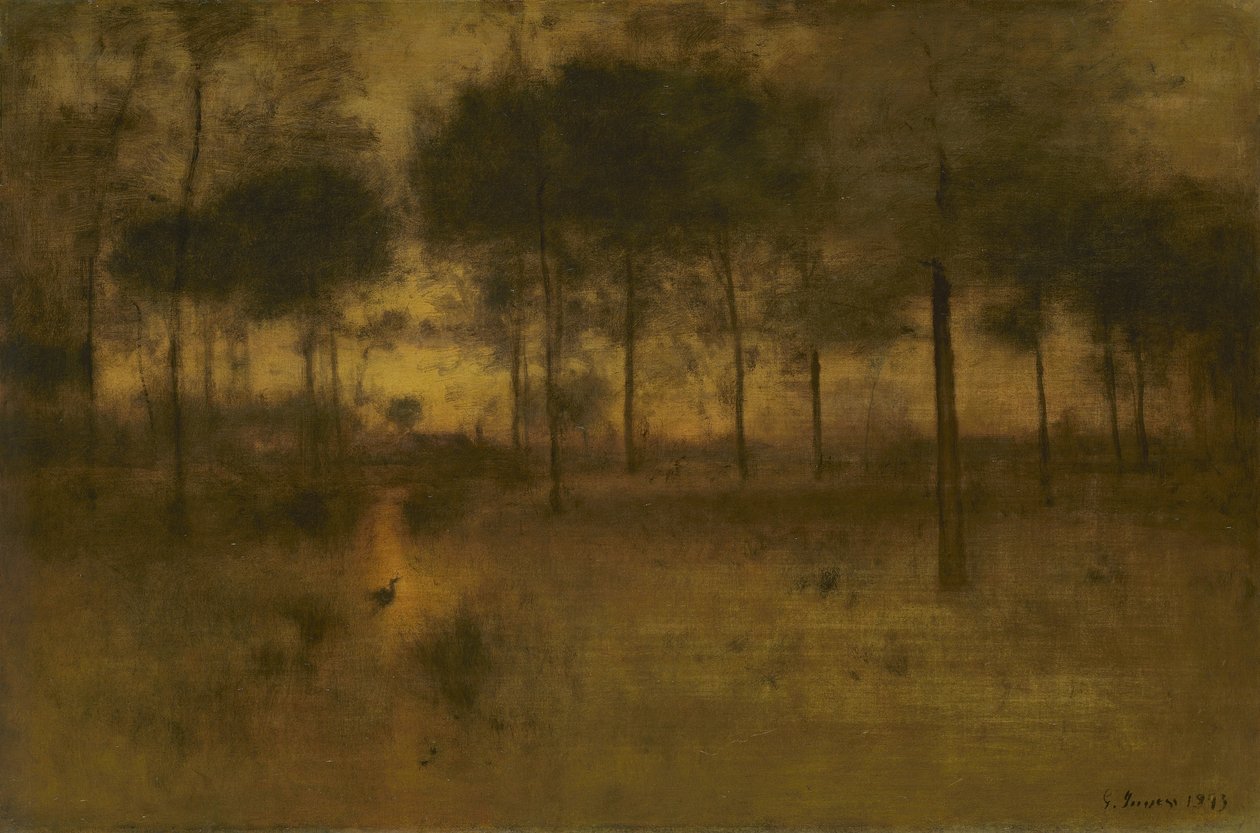 O Lar da Garça-real, 1893 de George Snr. Inness