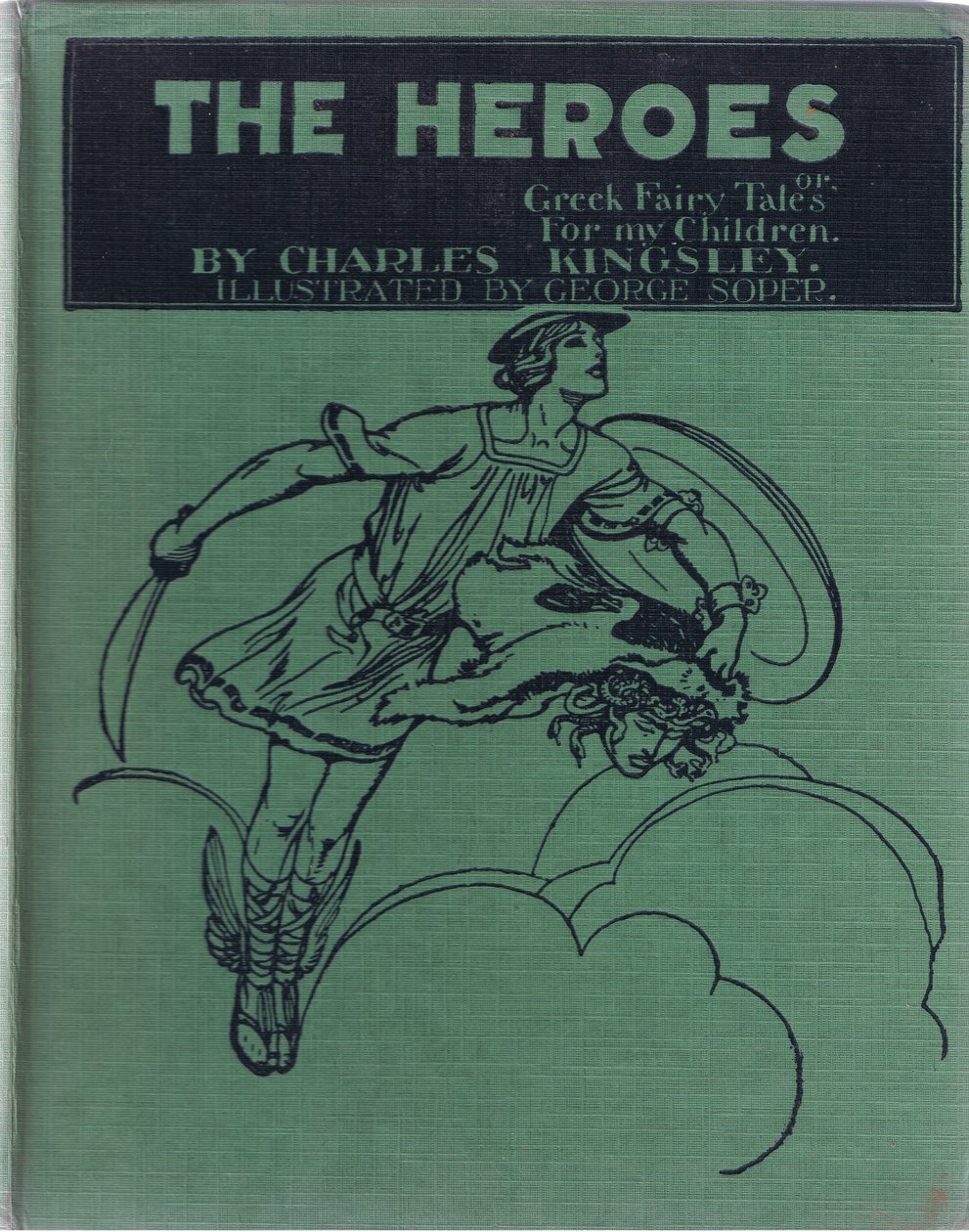 Design da placa frontal, de The Heroes, publicado por George Allen e Unwin 1929 de George Soper