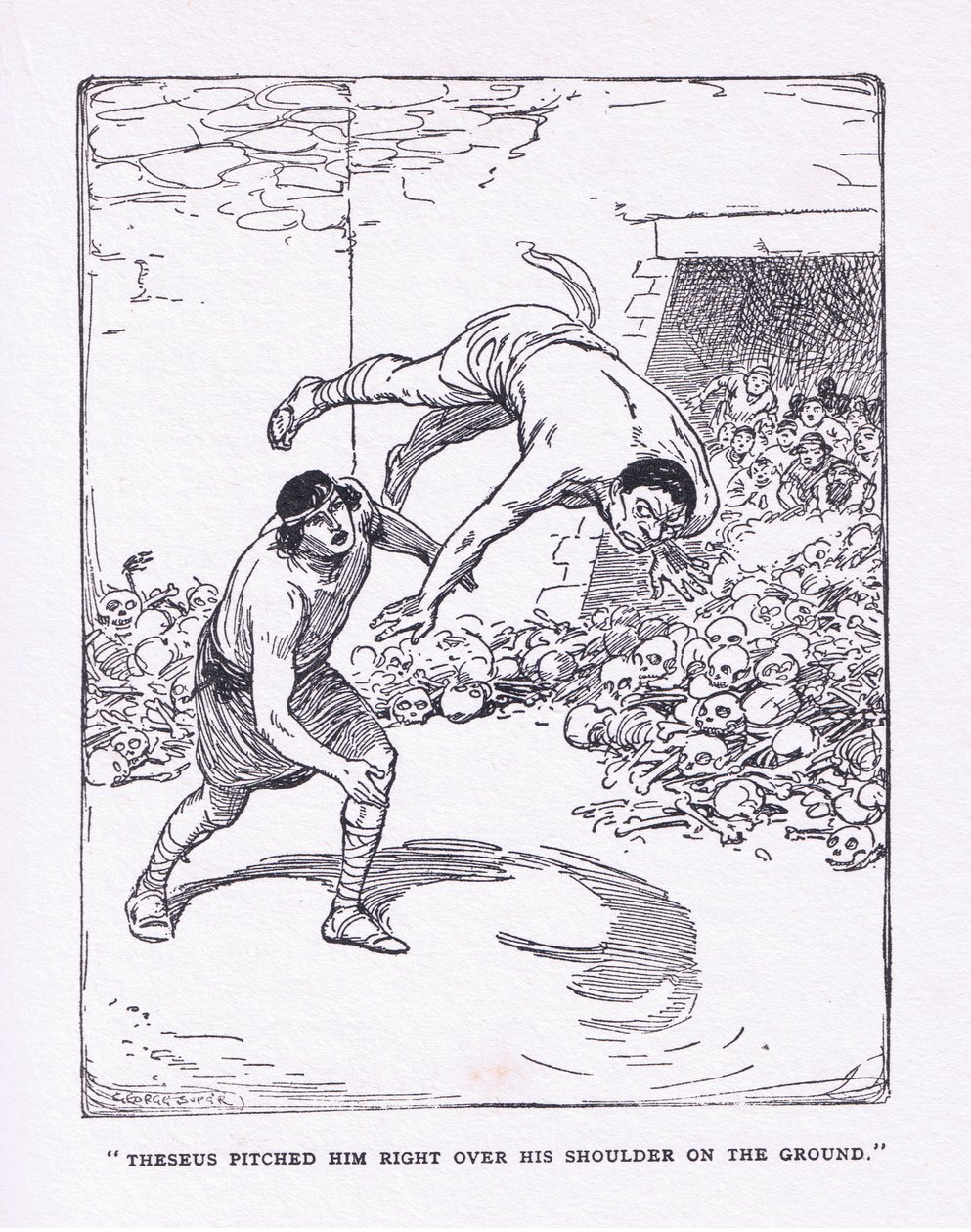 O mar o jogou por cima do ombro no chão, de The Heroes publicado por George Allen e Unwin 1929 de George Soper