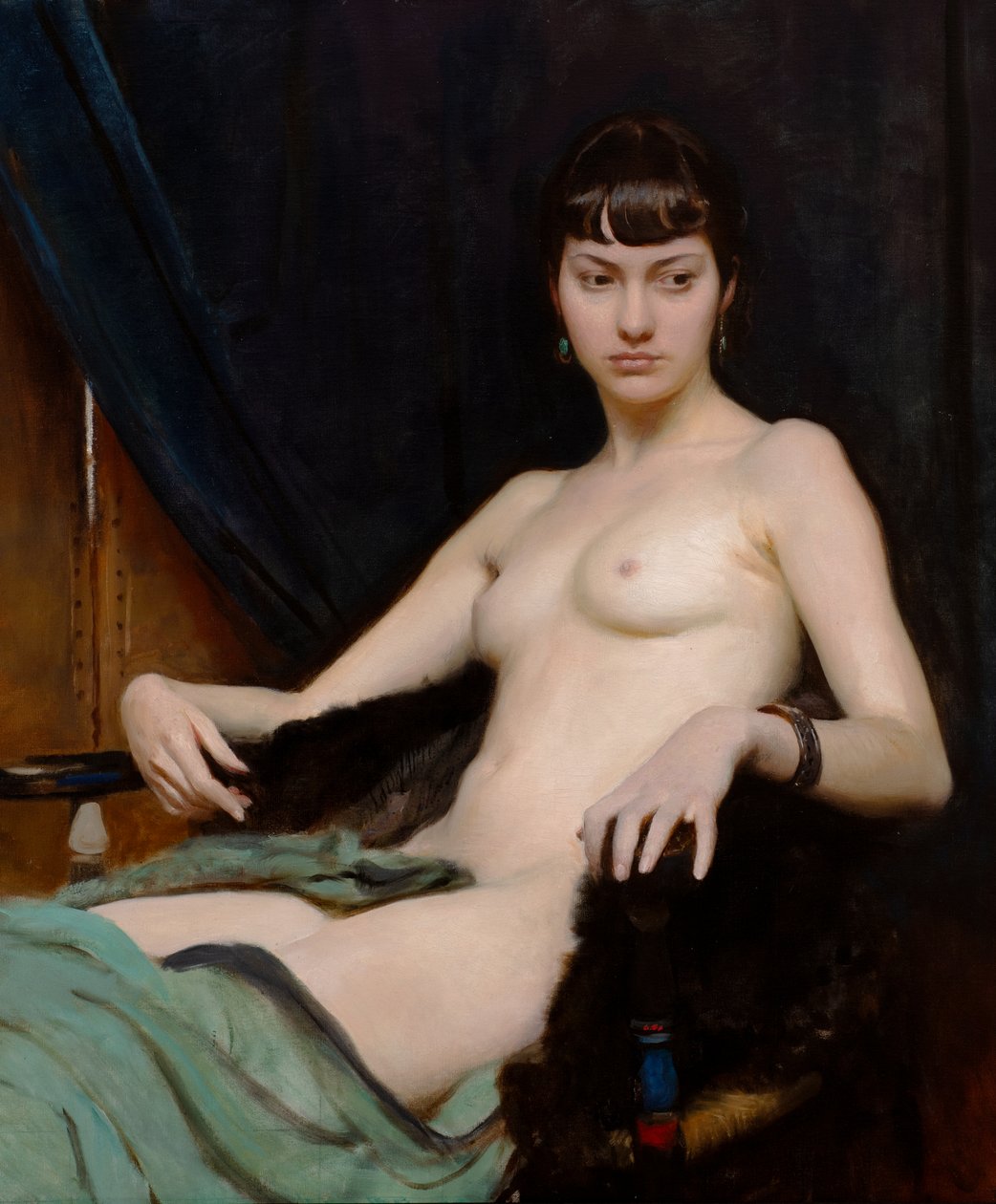Um estudo (óleo sobre tela) de George Spencer Watson