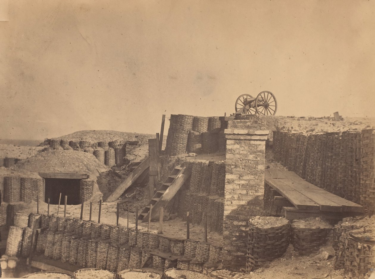 Fortificações perto de Charleston, Carolina do Sul, ca. 1861. de George Stacy.