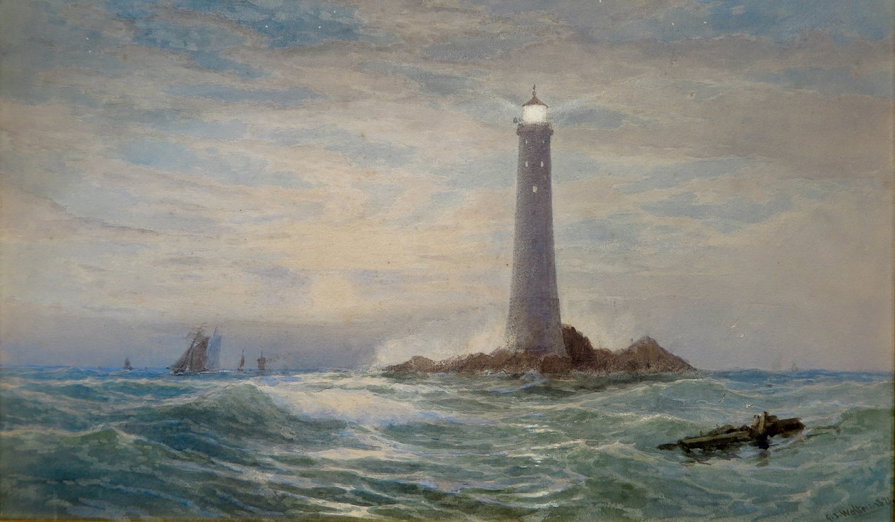 O farol de Eddystone de George Stanfield Walters