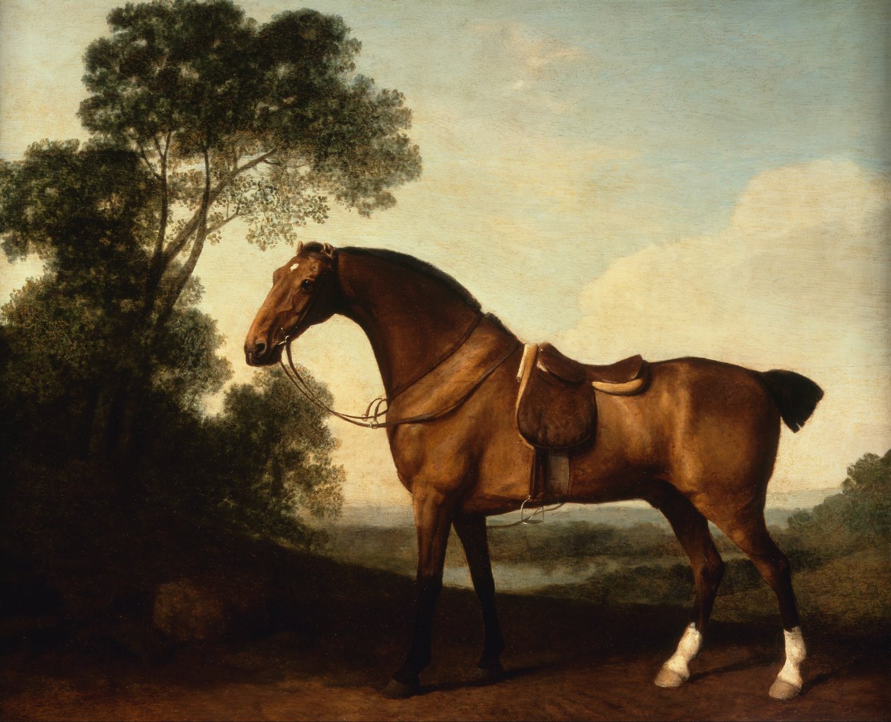 Um caçador de baía selado de George Stubbs