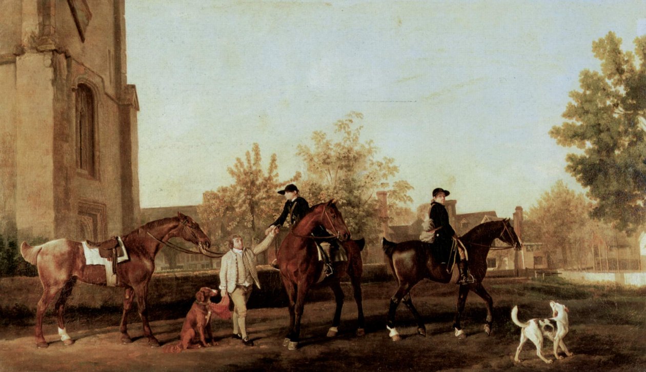 Os caçadores deixam Southill de George Stubbs