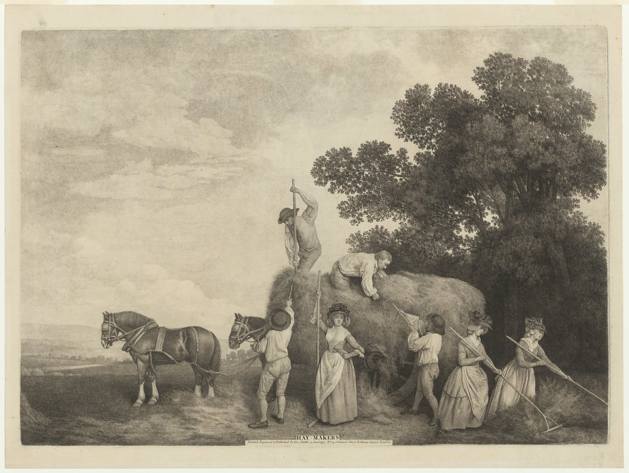 Fazedores de feno de George Stubbs
